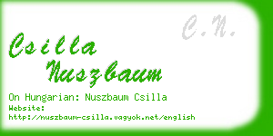 csilla nuszbaum business card